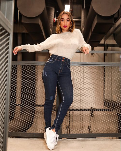 Calça Skinny Hot C/elastano 20374 Unica