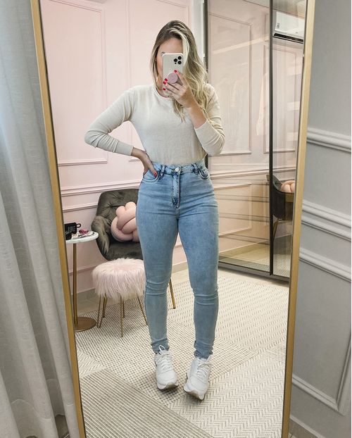 Calça Jeans Feminina Clara Skinny Hot  Extreme Power   20434 Unica