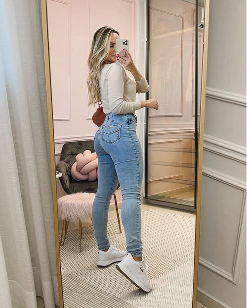 Calça Jeans Feminina Clara Skinny Hot  Extreme Power   20434 Unica