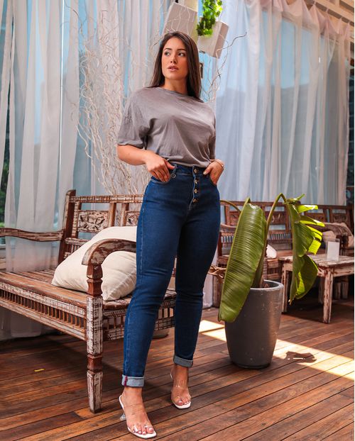 Calça Fem Mom Vintage Consciência Jeans Coleção Essencial 20465 Unica