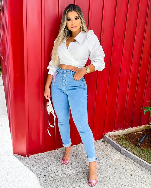Calça Fem Mom  Consciência Jeans, Coleção Essencial 20495 Unica