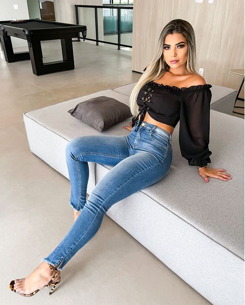 Calça Jeans Skinny Abertura Lateral 20475 Unica