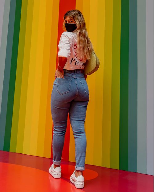 Calça Mom C/elastano Media 00205 Consciencia Jeans Média