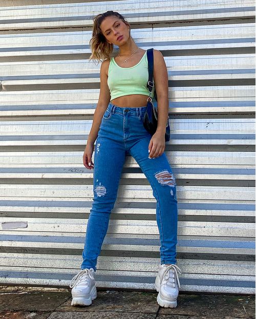 Calça Fem Mom C/elastano 20005 Unica