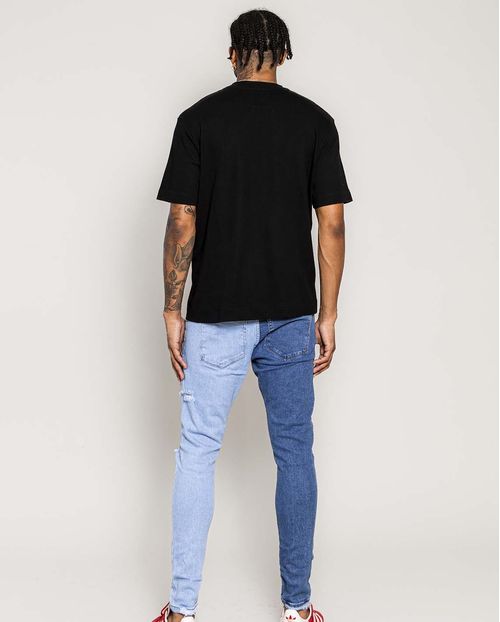 Calça Jeans Masculina Super Skinny Bi-Color  21337 Bi-Color