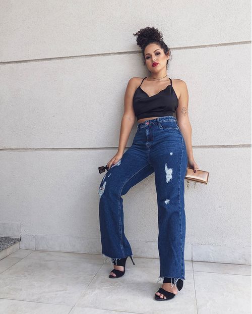 Calça Fem Cropped Flare Algodão 20069 Unica