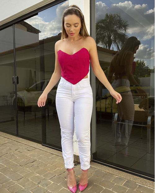 Calça Feminina Skinny Intermediaria  Branca  21918 Branco