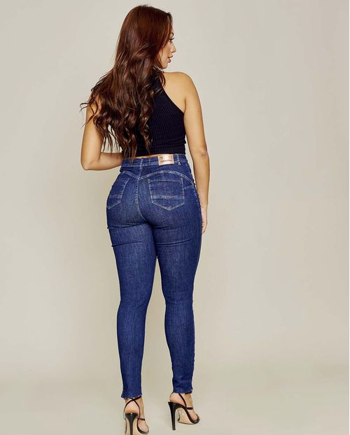 Calça Jeans Femnina Hot Pants  Extreme Power 21739 Escura