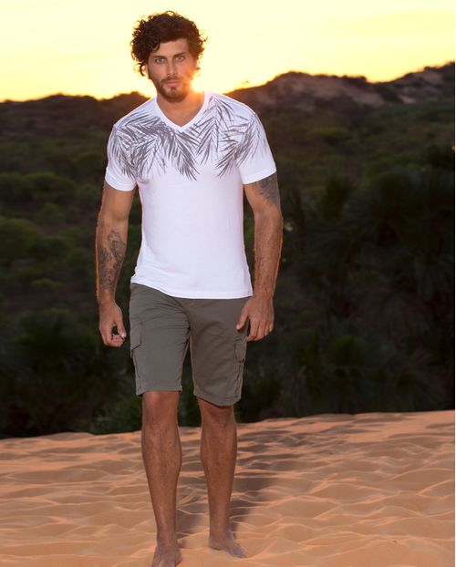 Bermuda Masc Cargo Collor Consciência Jeans- Coleção Verão/21 20062 Unica