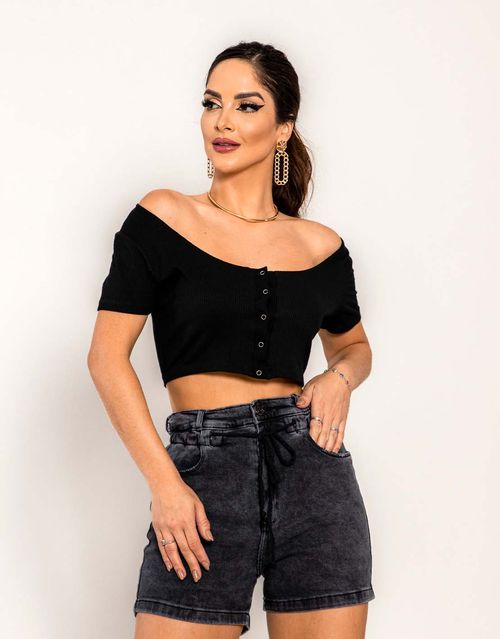Shorts Feminino Rope  02401 Preto