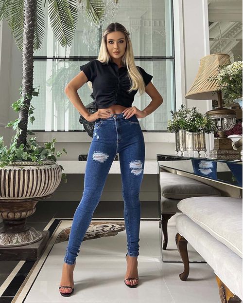 Calça Jeans Feminina Hot Fair Extreme Power 22325 Escura
