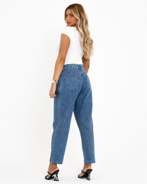 Calça Jeans Feminina Slouchy 19679 Média