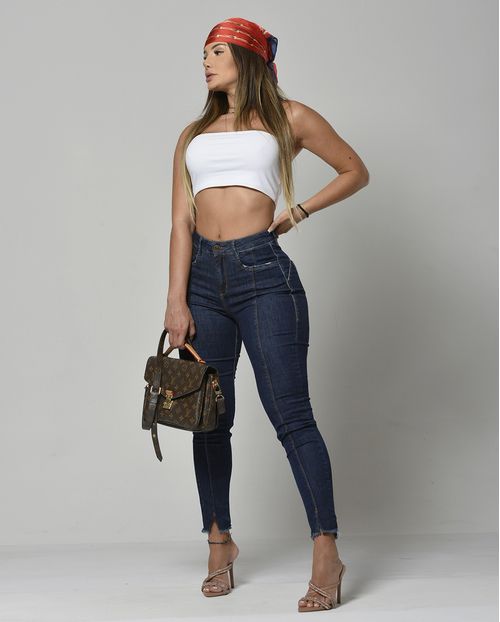 Calça Jeans Feminina Skinny Extreme Power   20677 Unica