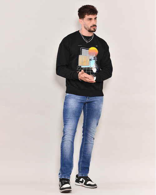 Calça Jeans Masculina Slim Fit 21972 Escura