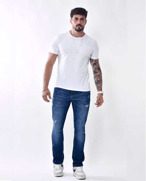 Calça Jeans Masculina Slim Fit 22295 Escura