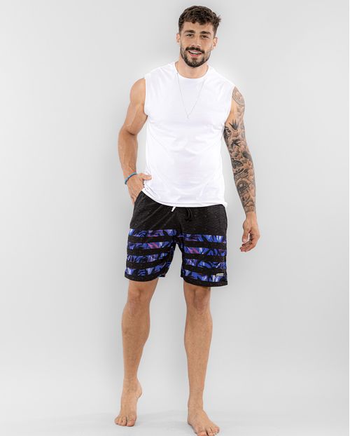 Shorts Masc Litras  Estampadas  com Cordão 90105 Litras Estampadas