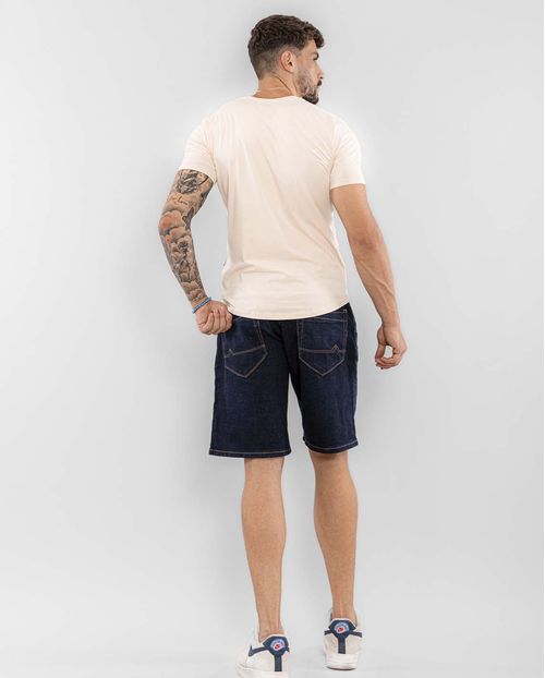 Bermuda Jeans Masculina Básica - Linha Man Style  21782 Escura