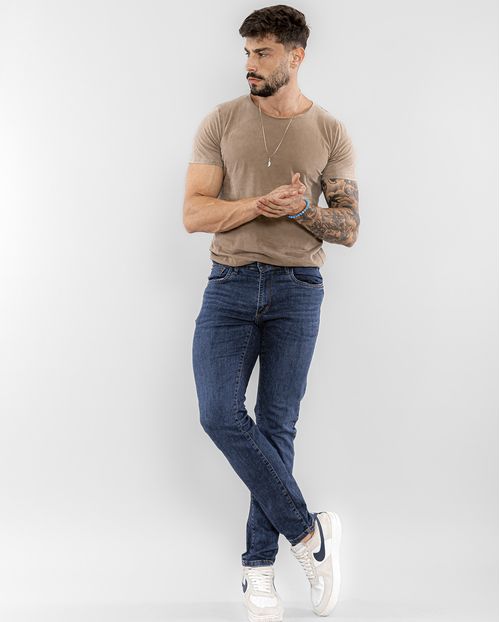 Calça Jeans Masculina Slim Fit 22369 Escura