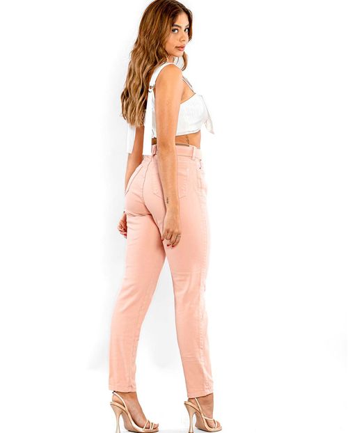 Calça Feminina Mom 00228 Rose