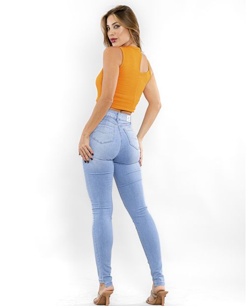 Calça Jeans Feminina Hot Pants Barra Mullet 22117 Clara