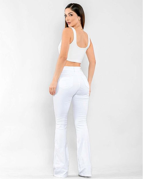 Calça Feminina Flare Basica  22610 Branco