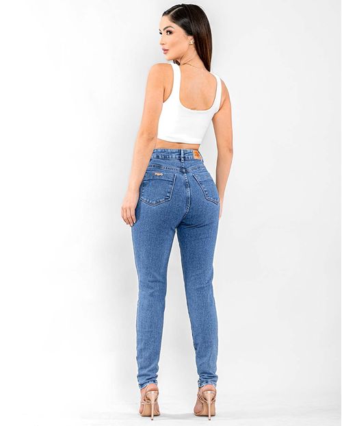 Calça Feminina Mom com Rasgos  22667 Média