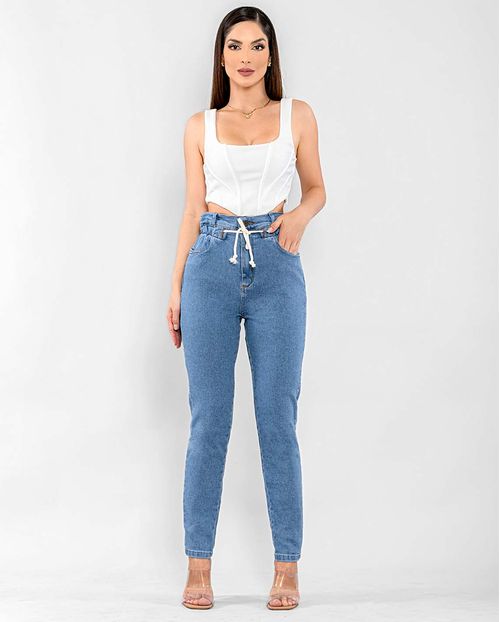 Calça Jeans Feminina Rope com Elastano  02405 Média