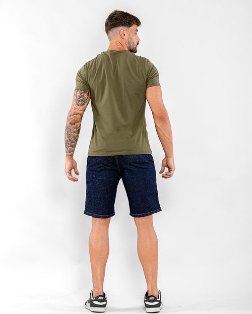 Bermuda Jeans Masculina com Bolso Faca 22577 Escura