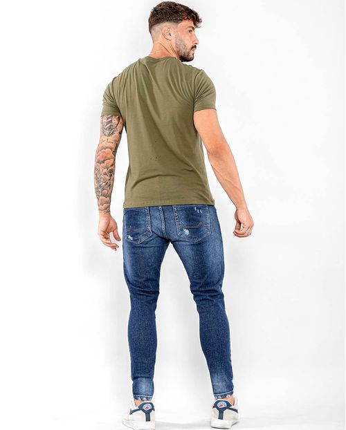 Calça Jeans Masculina Skinny 22238 Escura