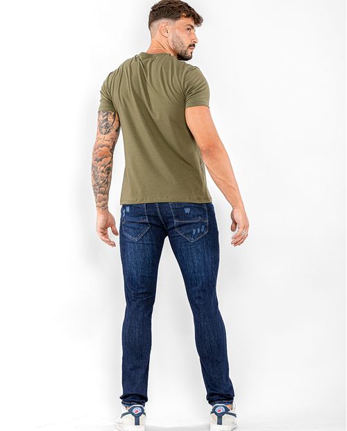 Calça Jeans Masculina Slim Fit 22519 Escura