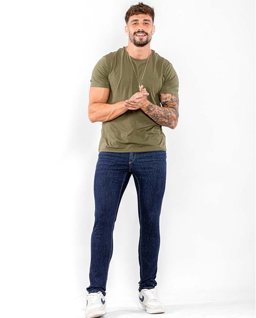 Calça Jeans Masculina Slim Fit 22518 Escura