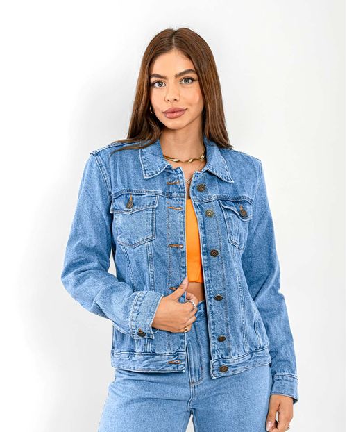 Jaqueta Jeans Feminina Rider 21761 Média