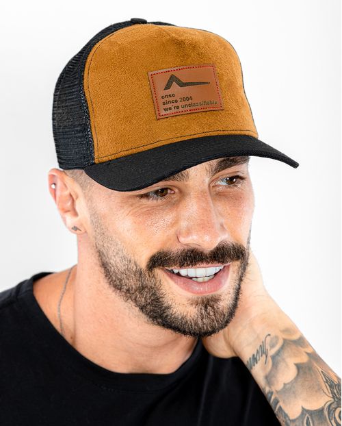 Boné  Strapback Redinha Preto com Bege 00b01 Preto C/ Bege
