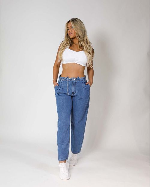 Calça Slouchy C/corrente 21030 Unica