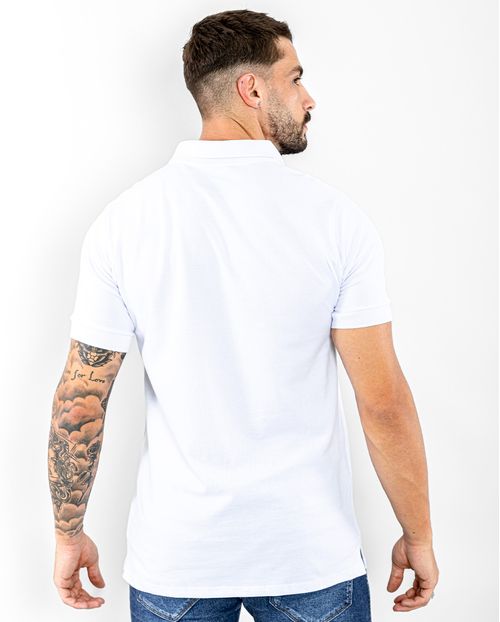 Camisa Masculina Polo Consciência 80049 Branco/cinza