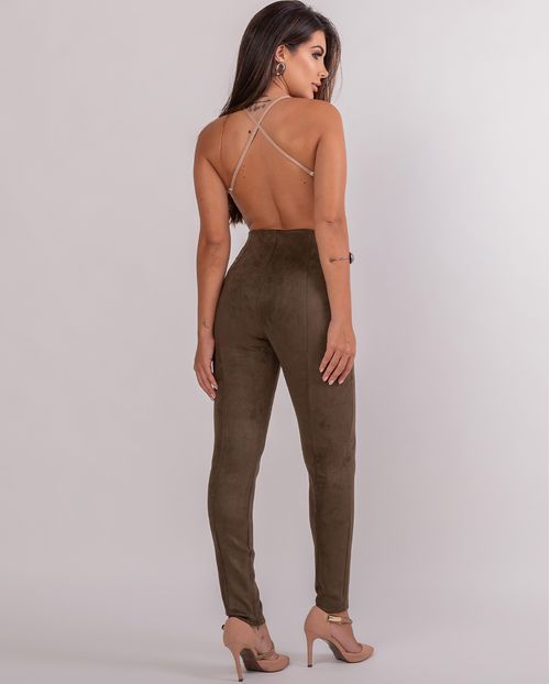 Calça em Carmuça Feminina 90338 Verde Militar