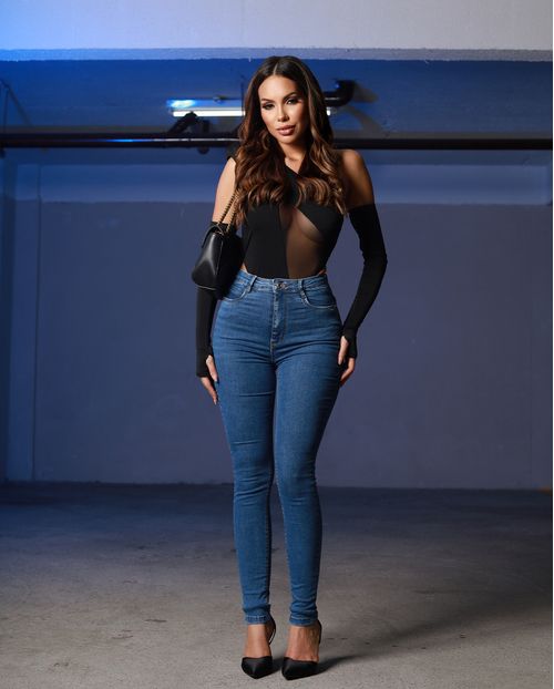 Calça Jeans Skinny Hot Feminina Extreme Power Cintura Alta Básica 22790 Média