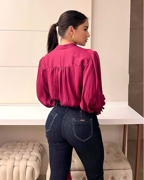 Calça Jeans Skinny Feminina Cintura Média Botão Duplo 22817 Escura