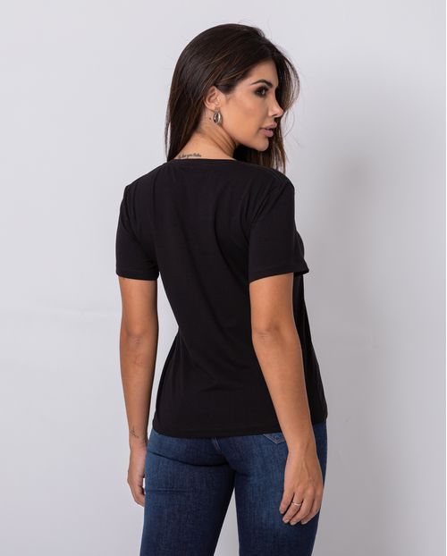 T-Shirt Basica  Consciência  90103 Preto