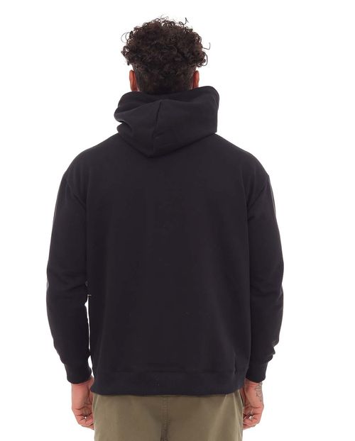 Blusa Moletom Canguru Masculina Bordada Consciencia 80060 Preto