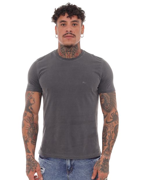 Camiseta Masculina T-Shirt Cinza   80046c Cinza/grafite