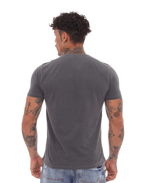 Camiseta Masculina T-Shirt Consciência -80046 Grafite