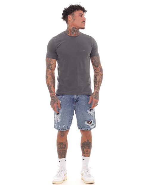 Bermuda Jeans Masculina  22277 Média