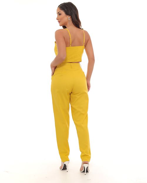 Calça  Feminina Alfaitaria com Top Uma Flor  90222 Propolis