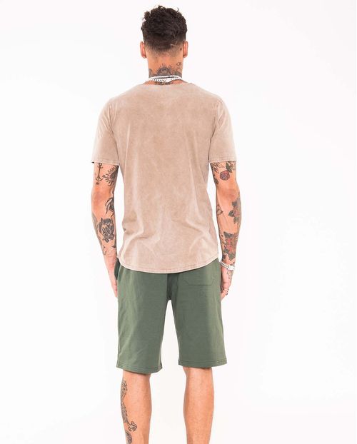 Bermuda Masculina Moletom Verde   90100v Verde