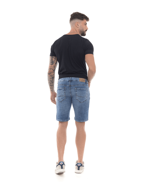 Bermuda Jeans Masculina com Elastano 22783 Média