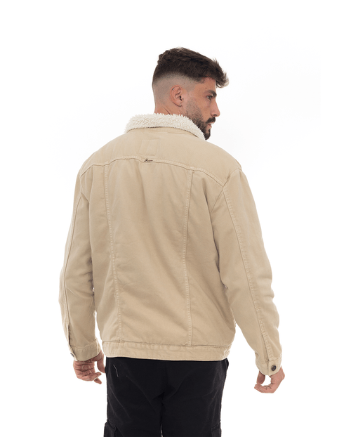 Jaqueta Sarja Rider Masculina Pelo Interno 22591 Caqui