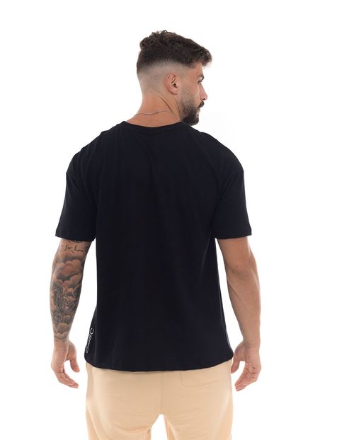 Camiseta Masculina Oversize Estampada 80051 Preto