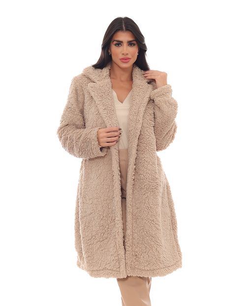 Sobretudo Pelo Sintetico Teddy Feminino 22702 Sisal