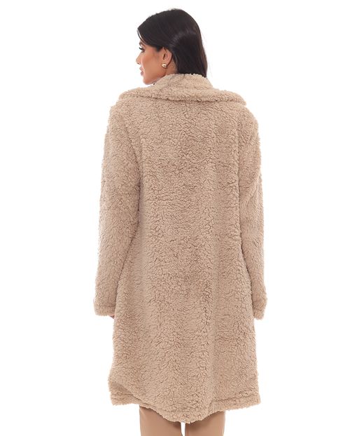 Sobretudo Pelo Sintetico Teddy Feminino 22702 Sisal